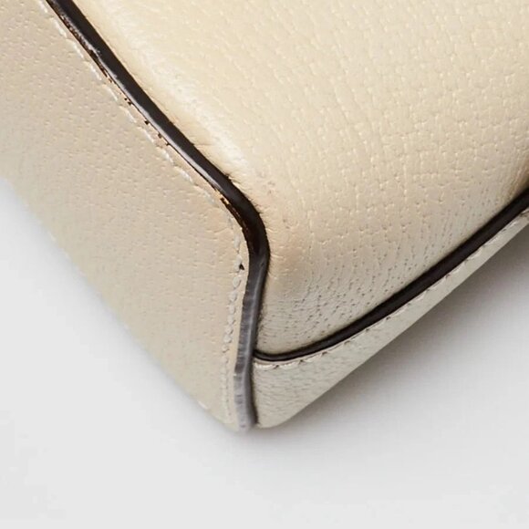 Gucci White Leather Vintage Web Small Ophidia Crossbody Bag - Picture 3 of 12